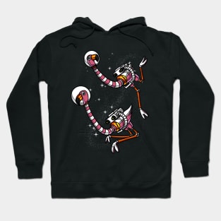 Flamingo Space Astronaut Hoodie